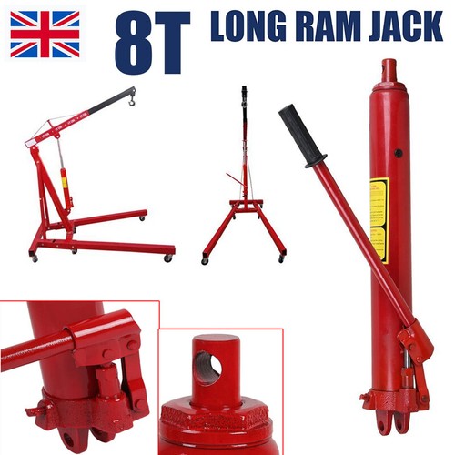 Hydraulic jack long ram - 8t,
